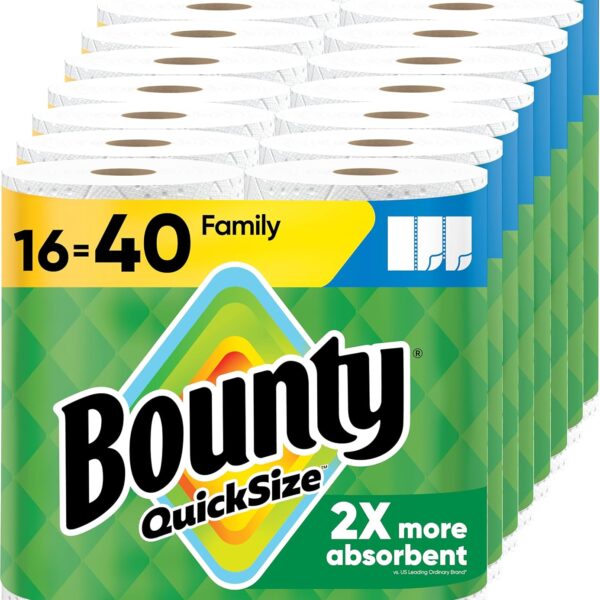 Bounty Quick-Size Paper Towels (16 Family Rolls)
