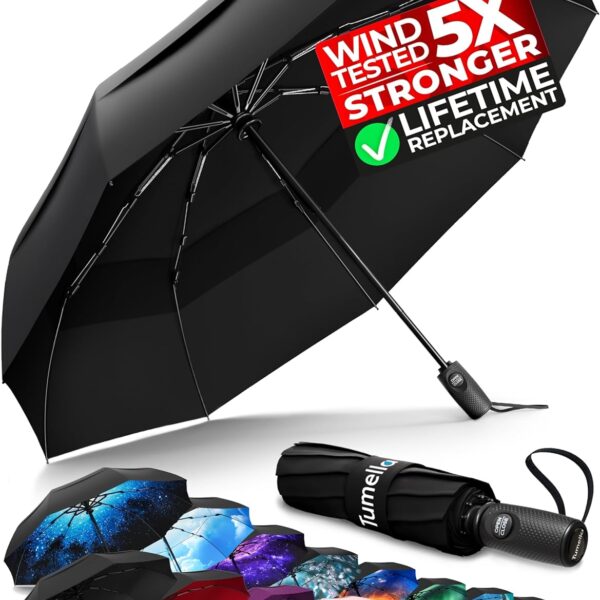 TUMELLA Windproof Travel Umbrella